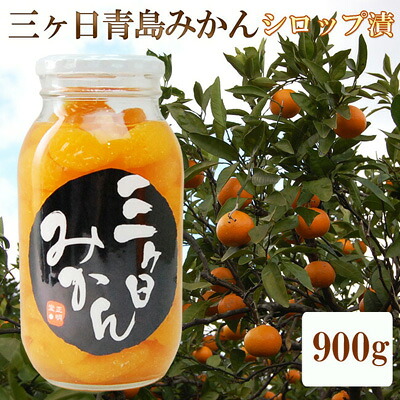 【ふるさと納税】三ヶ日 青島みかん エキストラライト シロップ漬 1本（900g×1本）【配送不可：北海道・沖縄・離島】 加工食品 瓶詰 果物 フルーツ コク 甘味 人気 特大 手作業 子供 大人 安心