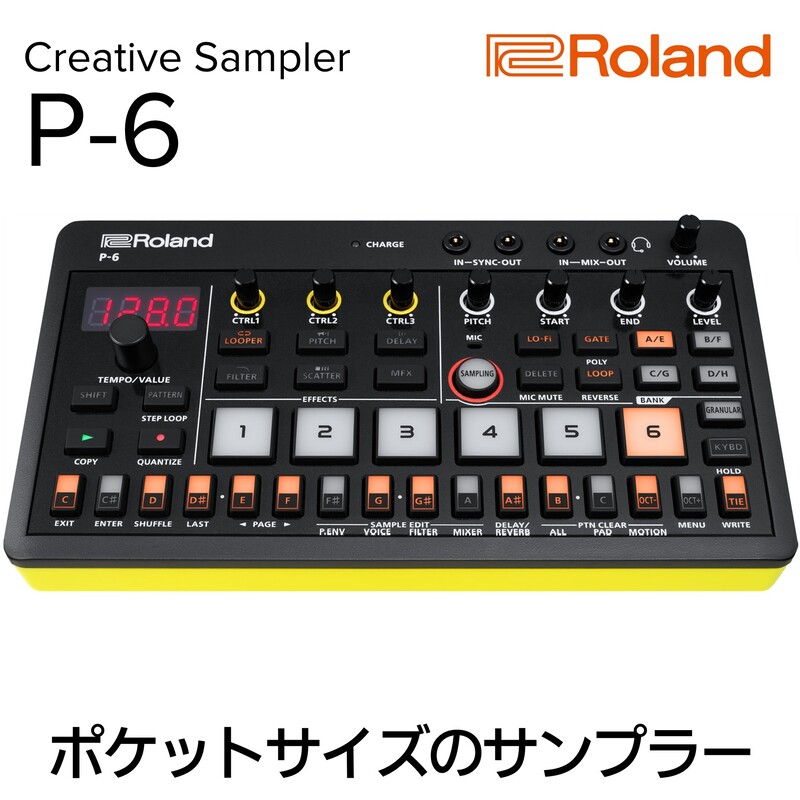 【ふるさと納税】【Roland】AIRA Compact / P-6 Creative Sampler 【配送不可：離島】楽器 手のひらサイズ 静岡 浜松市｜静岡県浜松市