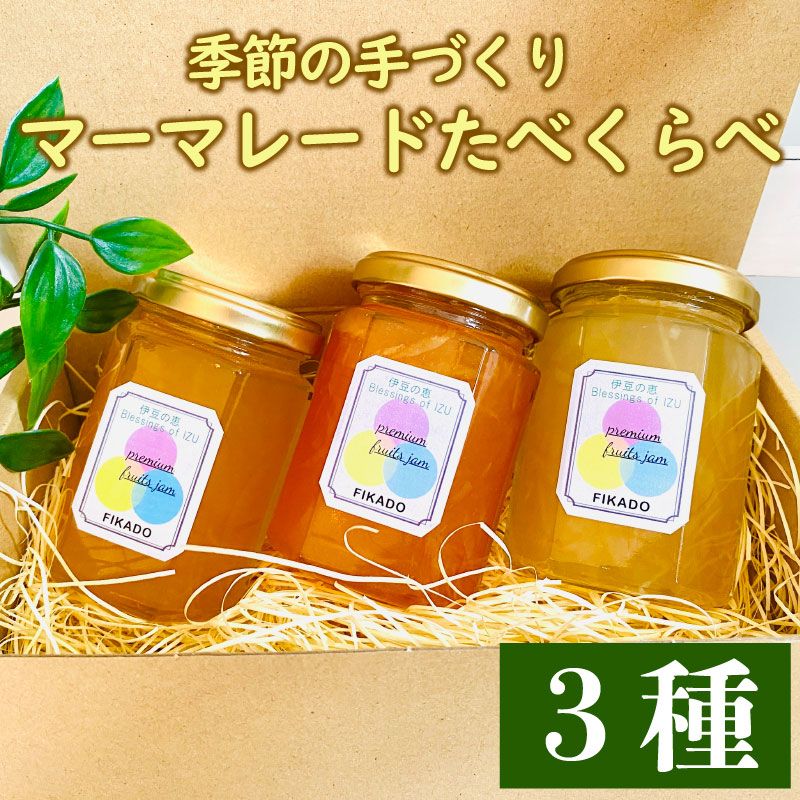 【ふるさと納税】 ジャム 詰め合わせ マーマレード 3種 160g×3本 柑橘 みかん オレンジ ヨーグルト パン 贈答 ギフト プレゼント 果物 フルーツ スプレッド 手作り 国産 瓶詰め 果肉たっぷり 沼津市 静岡県