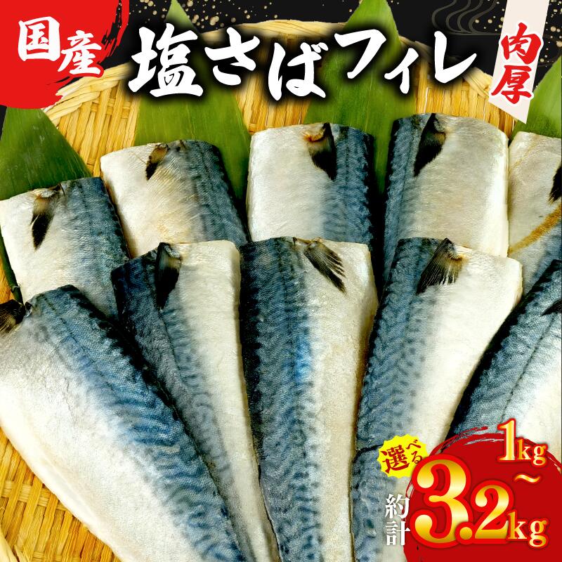【楽天市場】【ふるさと納税】 塩サバ フィレ 国産 【選べる内容量】 約1〜3.2kg 小分け 個包装 鯖 切り身 半身 魚介 海鮮 冷凍 さば サバ フィーレ ご家庭用 贈答品 おかず おつまみ 静岡県 沼津市 杉初水産：静岡県沼津市