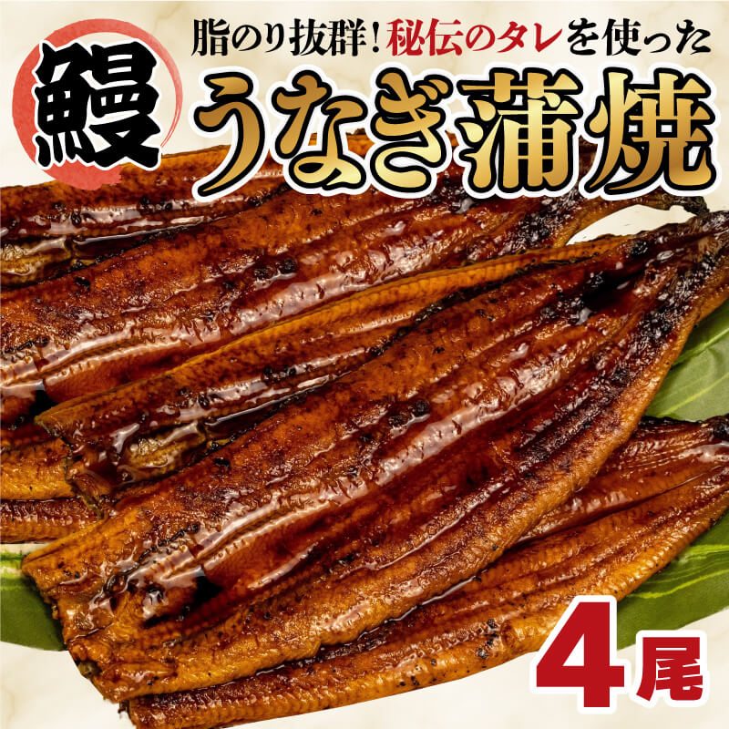 【ふるさと納税】 うなぎ 蒲焼き 鰻 4尾 中国産 約 500g 脂ノリ抜群 贈答用 ウナギ 土用丑の日 タレ付き 真空パック 冷凍 うな重 うな丼 蒲焼 ギフト 贈り物 プレゼント 沼津市 静岡県