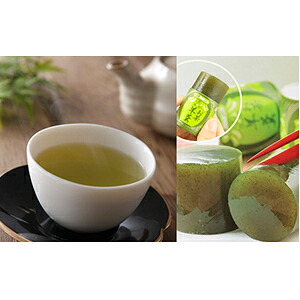 【ふるさと納税】最高級深蒸し茶　金谷いぶき600ｇ　お茶羊羹付き 緑茶 和菓子 ようかん