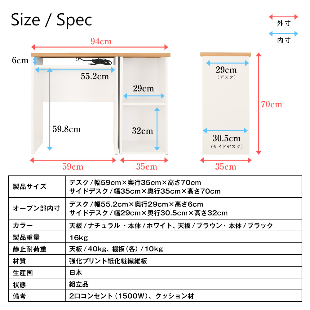 人気の福袋 お得な情報満載 新品、未使用 606_薄型コンパクトデスク