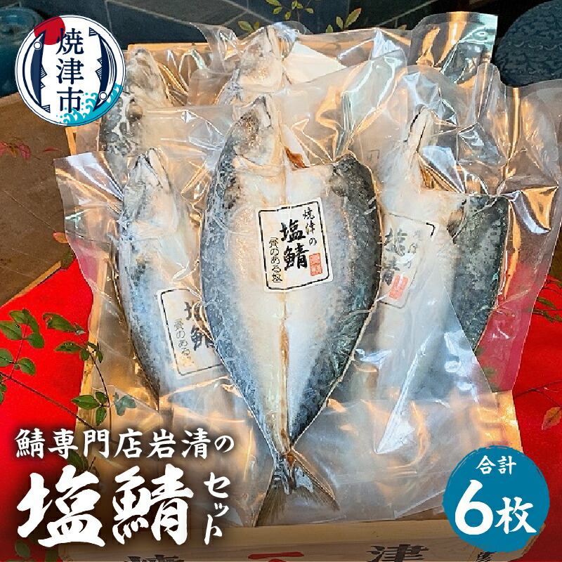 【ふるさと納税】 さば 塩鯖 アレンジ 焼魚 焼津 魚 冷凍 6枚セット 国産 塩サバ 真空 6尾 個包装 贈答 a17-123