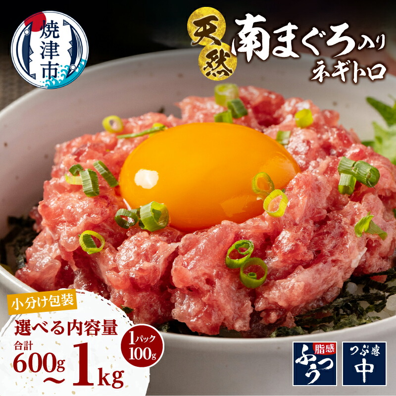 【ふるさと納税】 【選べる内容量】 ネギトロ ねぎとろ 100gずつ 小分け 600g 800g 1kg 個包装 パック マグロ まぐろ 南鮪 ミナミマグロ 天然 贅沢 ふわふわ とろとろ 冷凍 海鮮丼 巻き寿司 アレンジ 絶品 本場 海鮮 グルメ 流水解凍 便利 簡易包装 焼津 海の極 a10-1274