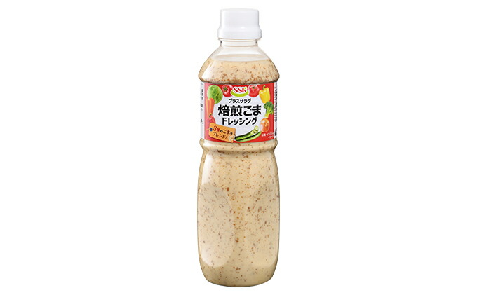 市場 ふるさと納税 静岡発 エスエスケイフーズのプラスサラダ焙煎ごまドレッシング490ml×12本セット