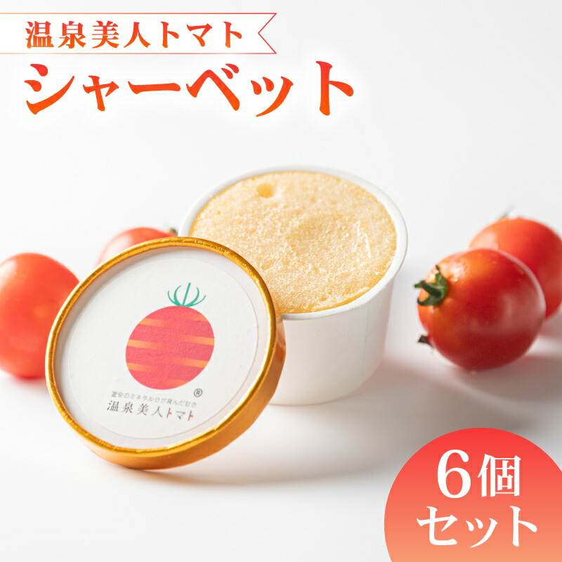 【ふるさと納税】 アイス トマト シャーベット 6個 セット デザート スイーツ 氷菓 フルーツ 果物 さっぱり 冷たい 夏 ひんやり 爽やか 冷菓 ビタミン リコピン 美容 健康 おやつ 贈答品 お取り寄せ グルメ 人気 おすすめ 藤枝市 静岡県|静岡県藤枝市