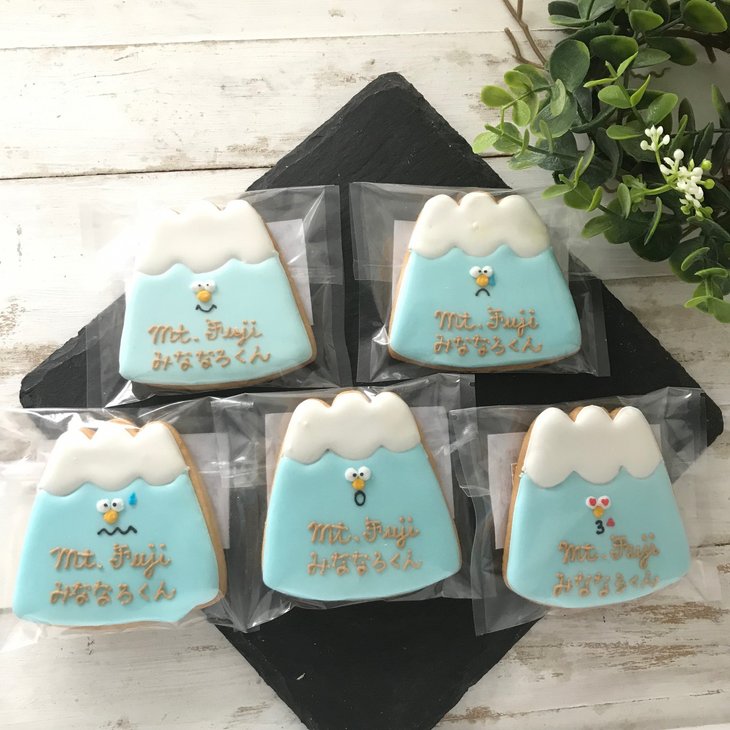 楽天市場 ふるさと納税 令和元年度御殿場こだわり推奨品認定品 富士山型アイシングクッキー みななろくん 5枚セット 静岡県御殿場市