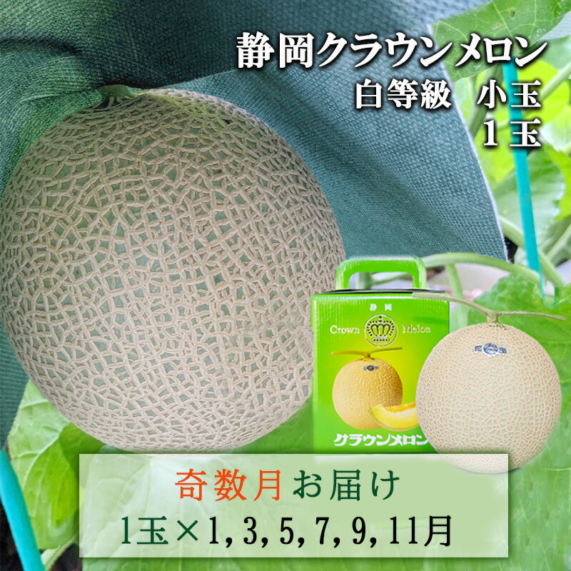 【ふるさと納税】【奇数定期便】クラウンメロン【並(白等級)】小玉(1.1kg前後)1玉入り 果物 メロン青肉 フルーツ デザート 高級メロンブランド 高級メロン ブランドメロン