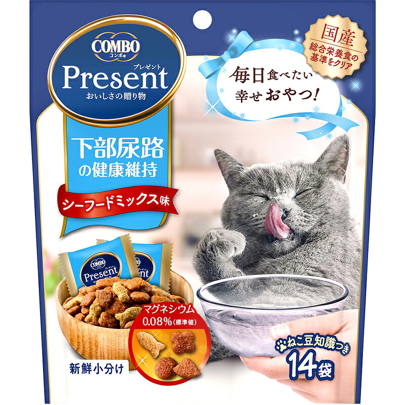 【ふるさと納税】《ペットフード》日本ペットフード コンボプレゼント キャットおやつ 下部尿路の健康維持 42g(小分け14袋入り)×30袋(ケース)|静岡県袋井市