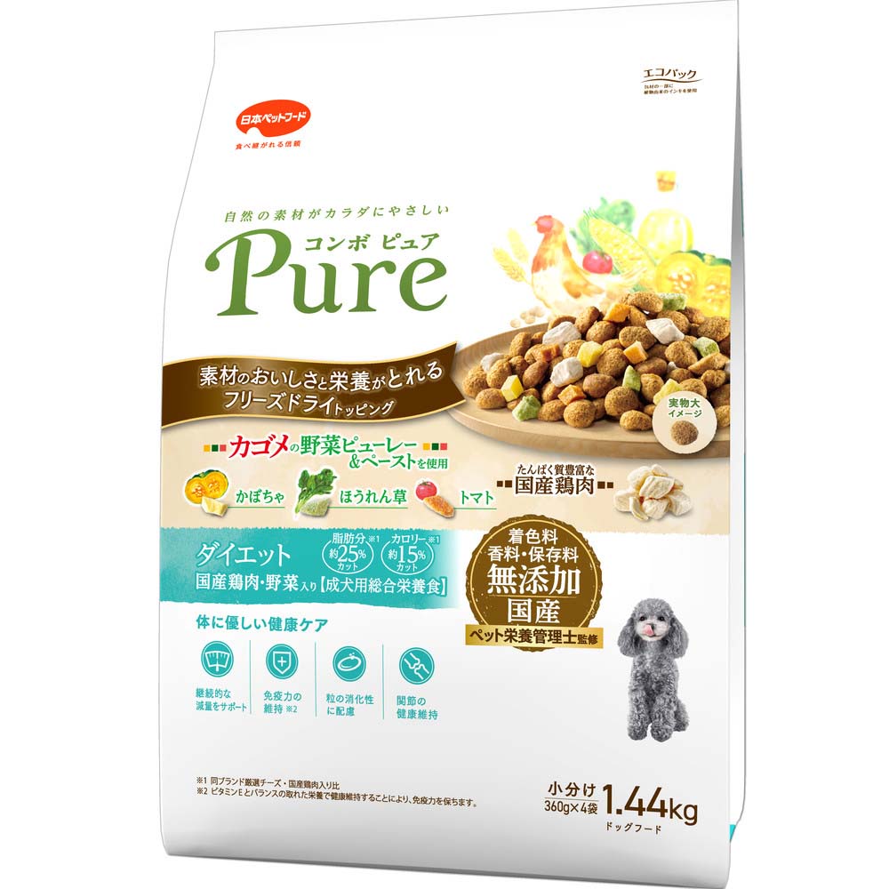 【ふるさと納税】コンボ ピュア ドッグ ダイエット 1.44kg ｘ8(ケース単位) ドッグフード