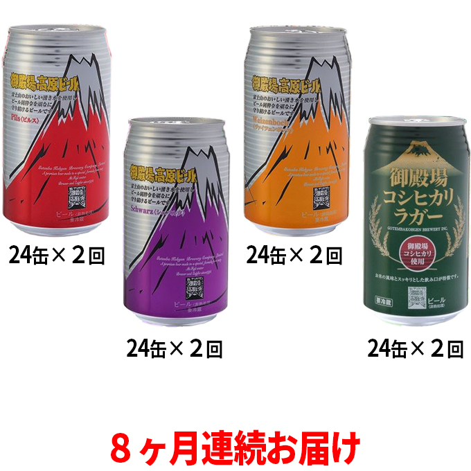 通年定番 【ふるさと納税】御殿場高原ビール4種飲み比べ8ヶ月コース 【定期便・お酒・ビール・酒】 法人様限定-お酒・ドリンク,ビール・発泡酒 -  lakouayiti.com