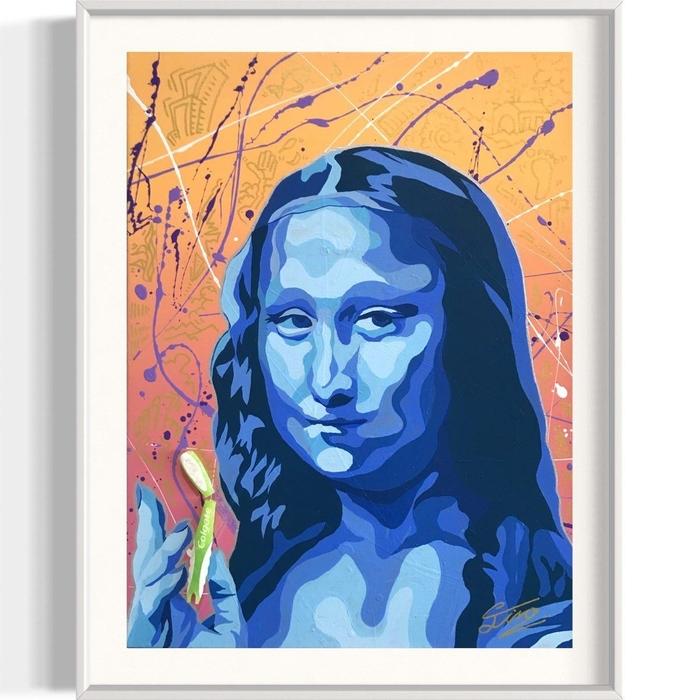 アクリル画】 商品名 「小判伝説10」額付き6号新品