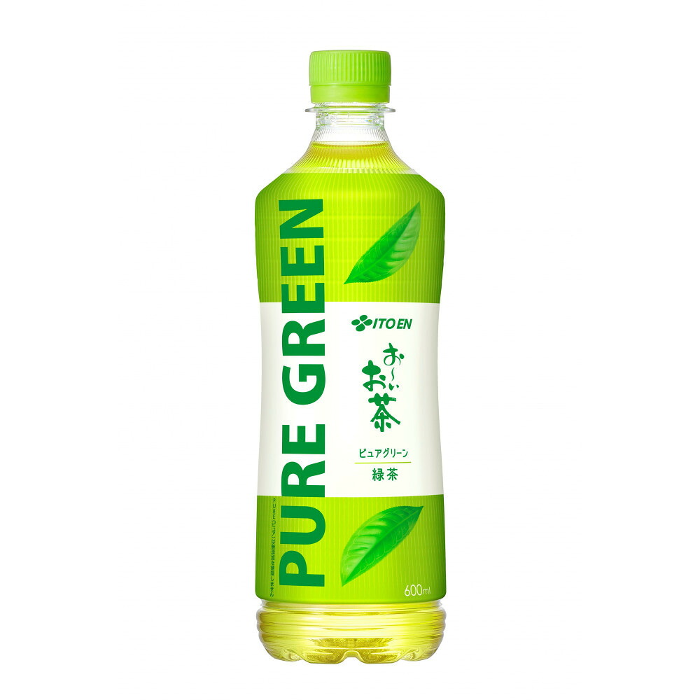 【ふるさと納税】【生活応援寄付額】お～いお茶 PURE GUREEN 緑茶 600ml&times;48本セット［おーいお茶 ピュア グリーン ペットボトル ケース 箱 伊藤園 静岡茶］｜静岡県御前崎市