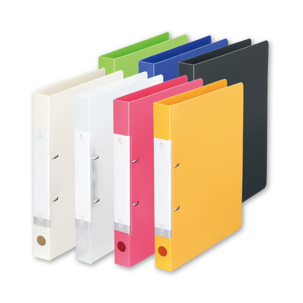 【ふるさと納税】輪っか整理保存用具（D型） 7色アソート 各色1冊 計7冊 A4大いさ 真似る質問用紙230枚 2穴殴り付ける 書きもの納める 蔵入り カテゴリー化 書きもの取り片づける 取り片づける取り並べる 事務装置 事務室装置 納める 小物 雑貨 静岡県 菊川市 貨物輸送無料