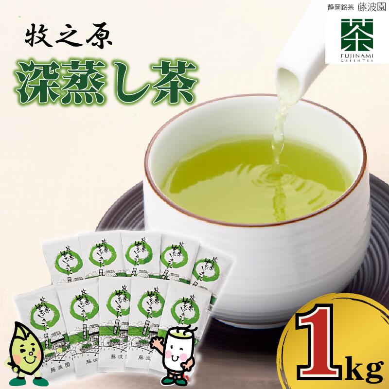 【ふるさと納税】 085-3 牧之原・深蒸し茶1kg (100ｇ&times;10本）｜静岡県牧之原市