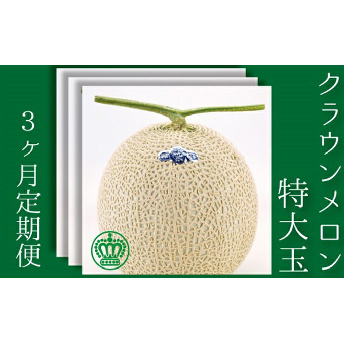 超特価激安 ふるさと納税 クラウンメロン特大玉 1玉 3か月連続お届け 定期便 特大 メロン青肉 メロン フルーツ 3ヶ月 送料無料 Lexusoman Com