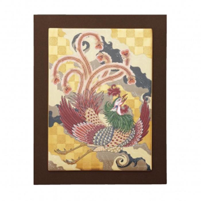 大倉陶園　陶額　シンデレラエクスプレス　額装　レリーフ　瑠璃金彩 シンデレラ・エクスプレス 陶額