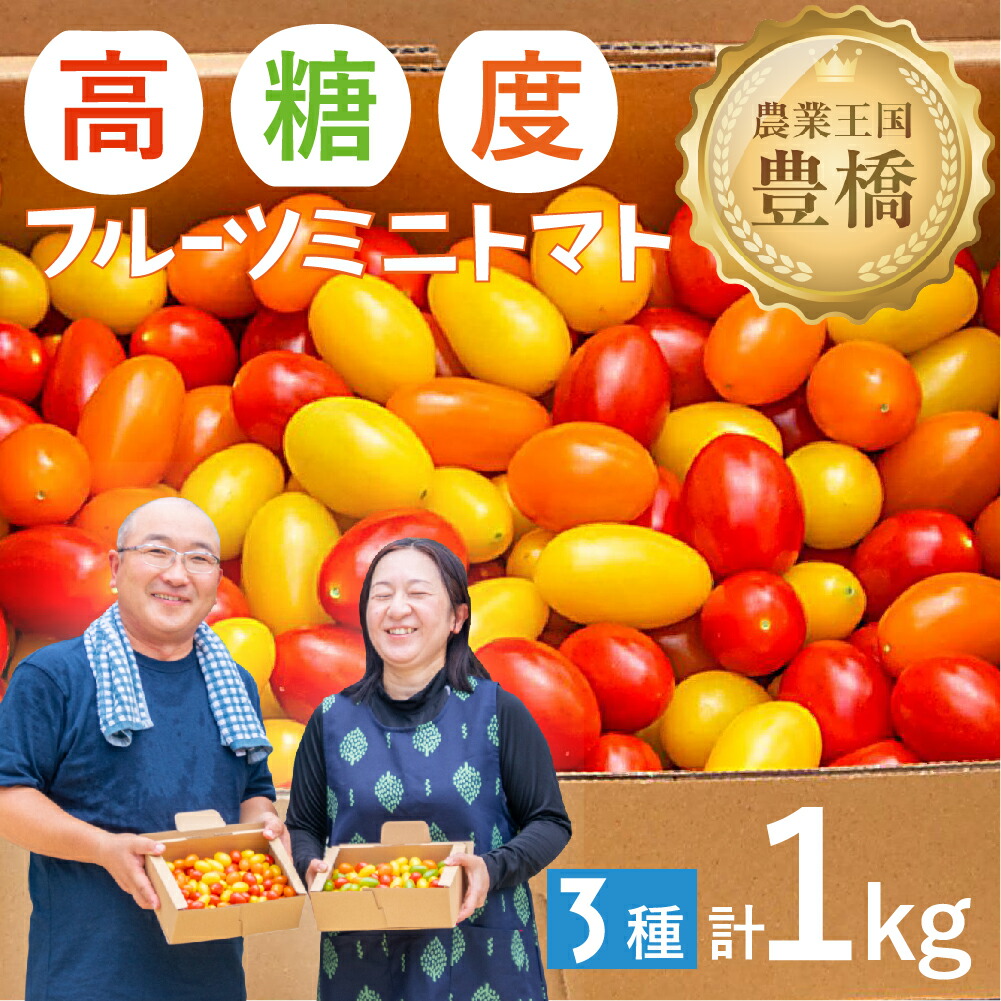 【ふるさと納税】MAKINO トマト ミックス 3種 高糖度 こだわり トマト とまと tomato 道の駅とよはし 愛知県 豊橋市 送料無料 10000円
