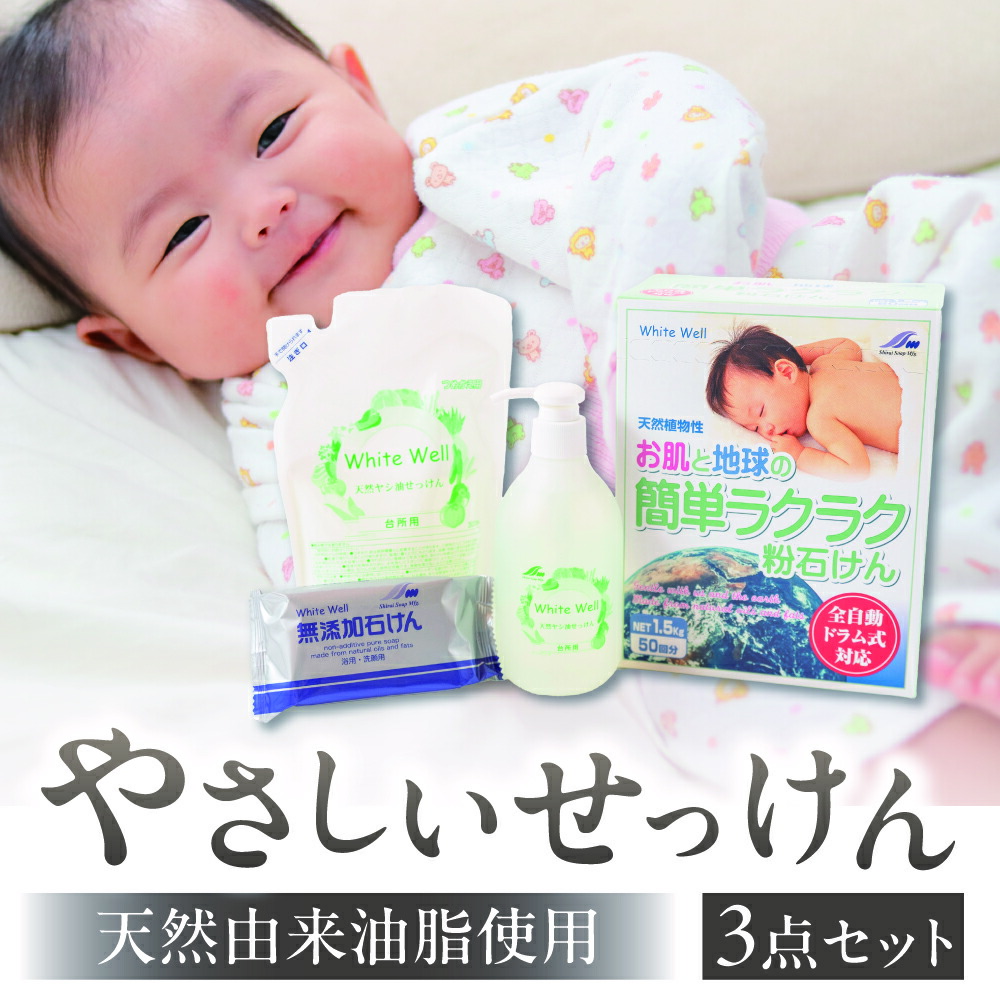 【ふるさと納税】やさしい石鹸セット 天然石鹸 日用品 ボディソープ せっけん ヤシ油洗剤 食器用洗剤 粉せっけん 洗濯用石鹸 洗濯用洗剤 浴用 浴用石鹸 無香料 手荒れ 敏感肌 乾燥肌 アトピー肌 の方におすすめ 石鹸 石けん 愛知県 豊橋市10000円 1万円