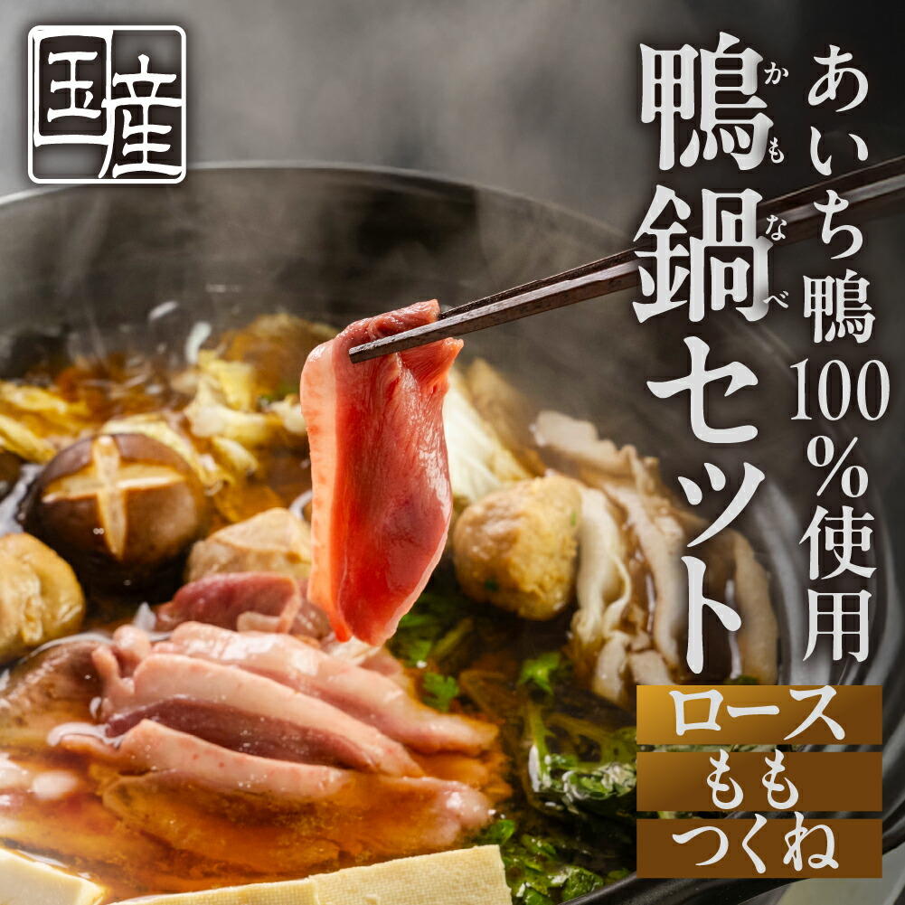 【ふるさと納税】＼高評価★4.86／ 発送時期が選べる あいち鴨肉 堪能 鍋セット 鴨鍋 3～4人前 (スライス肉 /スープ付き /つみれ付き)  鍋 ご当地鍋 鍋セット なべ 国産 鴨 合鴨 3人前 4人前 鍋料理 鍋 ご当地グルメ 15000円豊橋市
