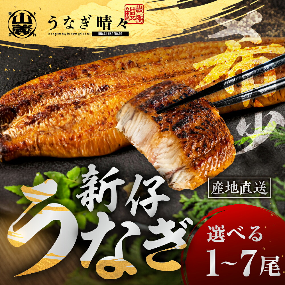【ふるさと納税】うなぎ晴々 蒲焼 | 国産 ランキング 掲載 希少 厳選 新仔うなぎ 若うなぎ 鰻 ウナギ うなぎ 鰻 ギフト 土用丑の日 冷凍 お取り寄せ 蒲焼 記念日 1尾 2尾 3尾 4尾 5尾 7尾 初物 初物うなぎ 限定 期間限定 数量限定 丑の日｜愛知県豊橋市 7,500円