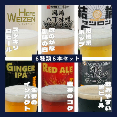 【ふるさと納税】【岡崎ビール】岡崎ビール 6種6本セット【配送不可地域:離島】【1693724】