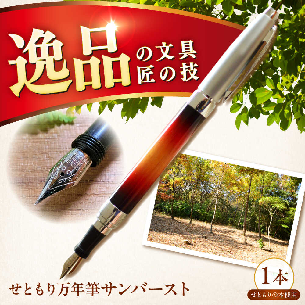 【ふるさと納税】どんぐりの木の筆 サンバースト 1本 / 海門市 / 【わたり細工場】 / 文房具 ヴィンテージ ビンテージ ギター 木製[BBAU001]