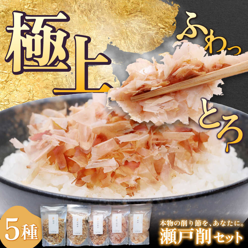 【ふるさと納税】瀬戸削 Kakeruシリーズ・5種削りセット【鮪・鰹・宗田鰹・室鯵・鯖】 / だし 料理 簡単 飲める / 瀬戸市 / 尾張屋[BBBK002]