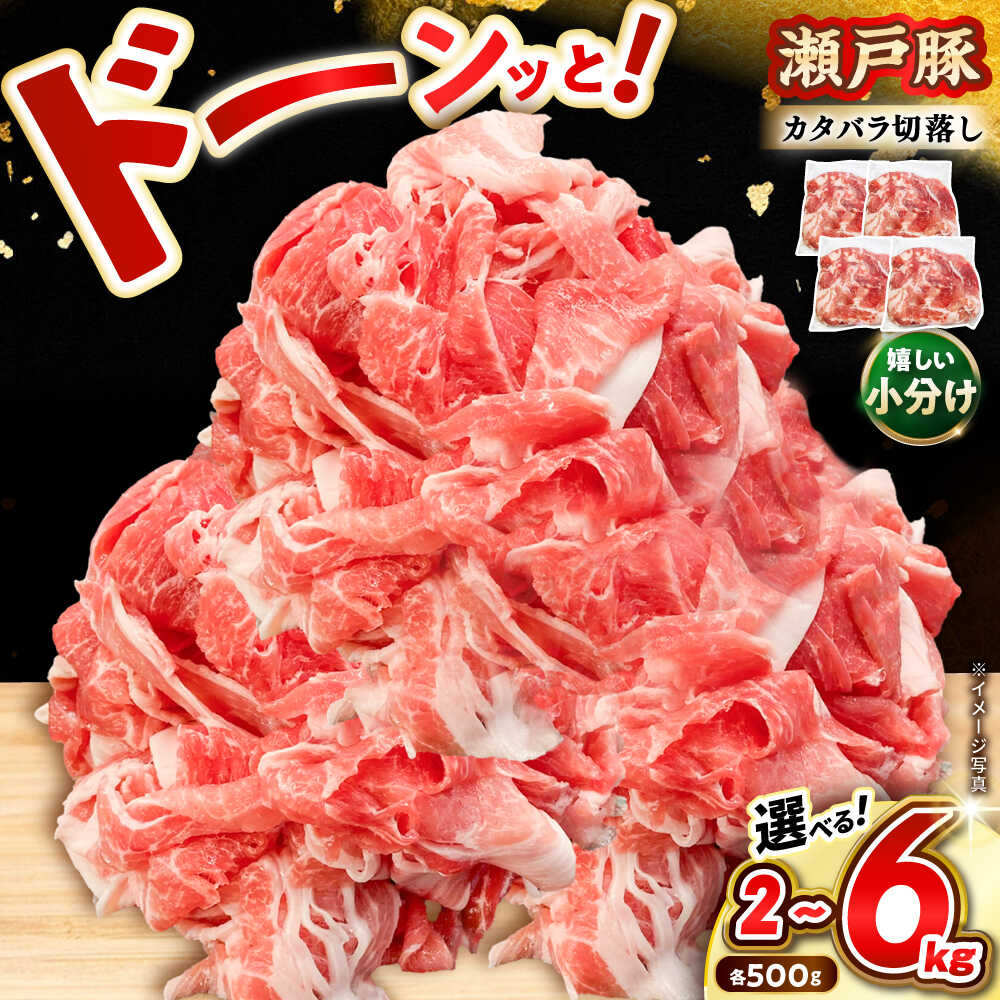 【ふるさと納税】【選べる容量・発送月】瀬戸豚 肩バラ 切り落とし / 豚肉 小分け 真空パック 切り落とし / 瀬戸市 / 関屋精肉店[BBBQ154]｜愛知県瀬戸市