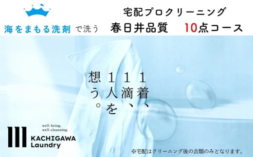 【ふるさと納税】宅配クリーニング　春日井品質（10点コース）