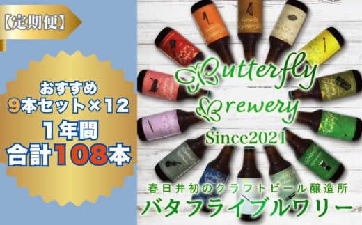 【ふるさと納税】【定期便】楽器シリーズのクラフトビールが毎月１回9本1年間届きます。（計12回） | 飲料 アルコール ビール クラフトビール 乾杯 晩酌 贈り物｜愛知県春日井市