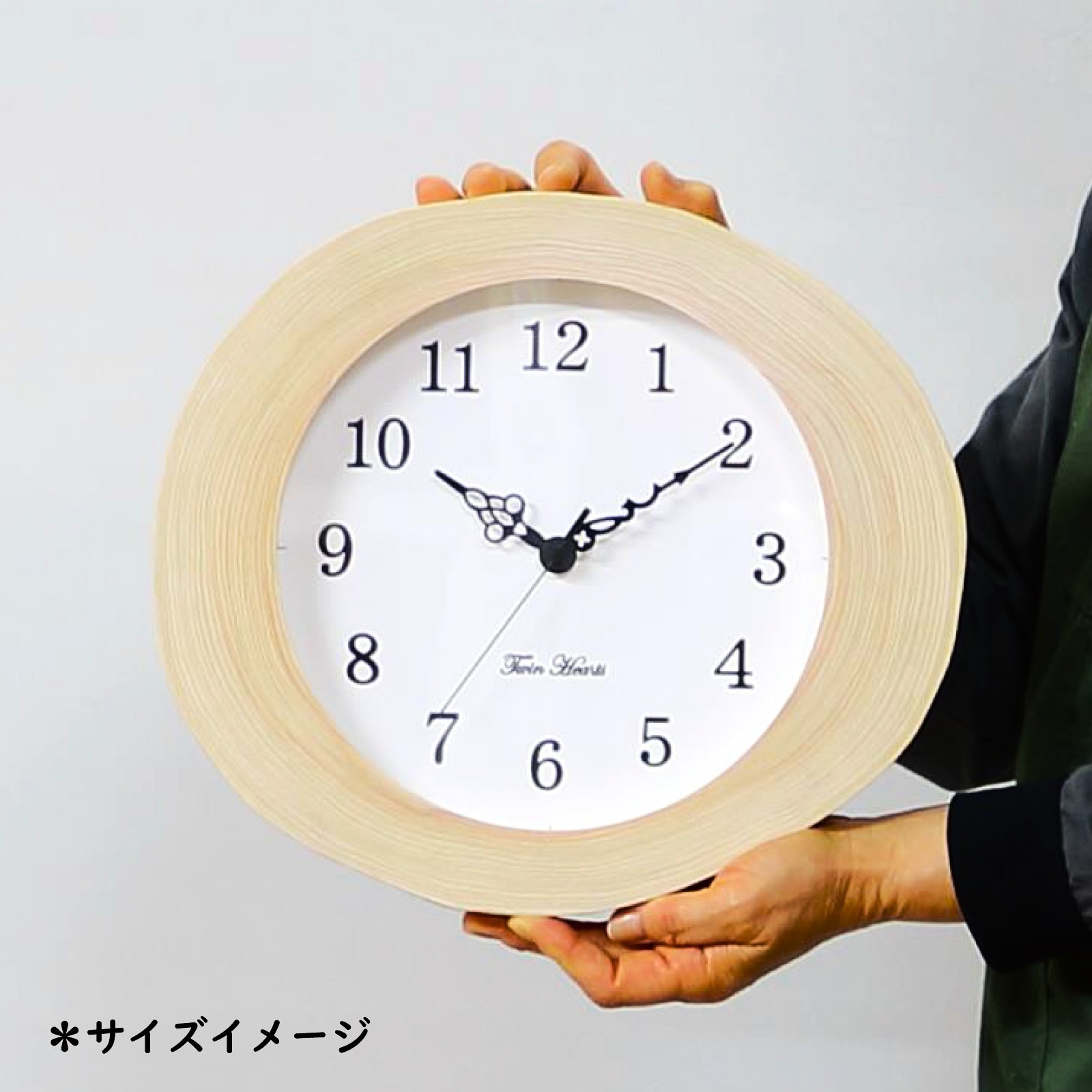 【ふるさと納税】年輪時辰儀 桧輪っか 電磁波掛け時計 選べる類概念・大きさ ( 薄型 or 厚型 / 30糎 or 28糎 ) | エンドラン秒針 柱時計 室内装飾 自然的 今めかしい