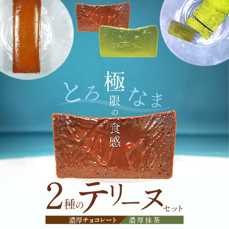 【ふるさと納税】（約２００g） 濃厚 抹茶 チョコレート 2種 テリーヌ セット グルテンフリー 保存料不使用 ホワイトチョコ スイーツ デザート おやつ なめらか 冷凍 国産 専門店 人気 安心 安全 フレンチシェフ 愛知県 碧南市 お取り寄せ お取り寄せスイーツ 送料無料