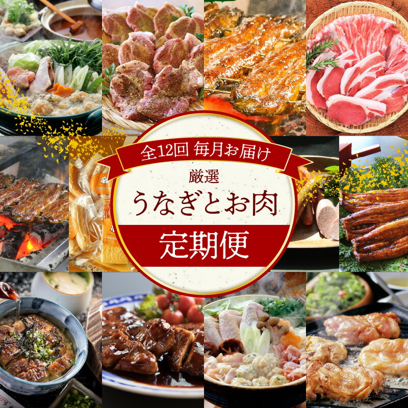 【ふるさと納税】毎月 定期便 12回 厳選 うなぎ お肉 名古屋コーチン グリルステーキ 鰻 ハムギフト セット ひつまぶし とんてき 豚肉 ハム ソーセージセット 鶏鍋 つみれ鍋 生姜焼き グリルステーキ 加工品 お取り寄せ お取り寄せグルメ 愛知県 碧南市 送料無料