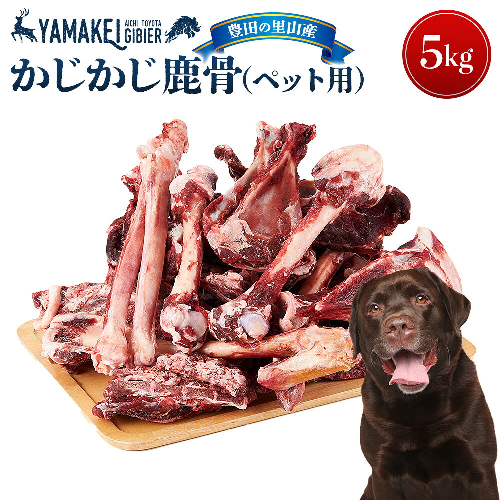 【ふるさと納税】かじかじ鹿骨（ペット用）5kg | 豊田市 鹿 骨 鹿骨 ペット ドッグフード おやつ 加工品 人気 送料無料 おすすめ