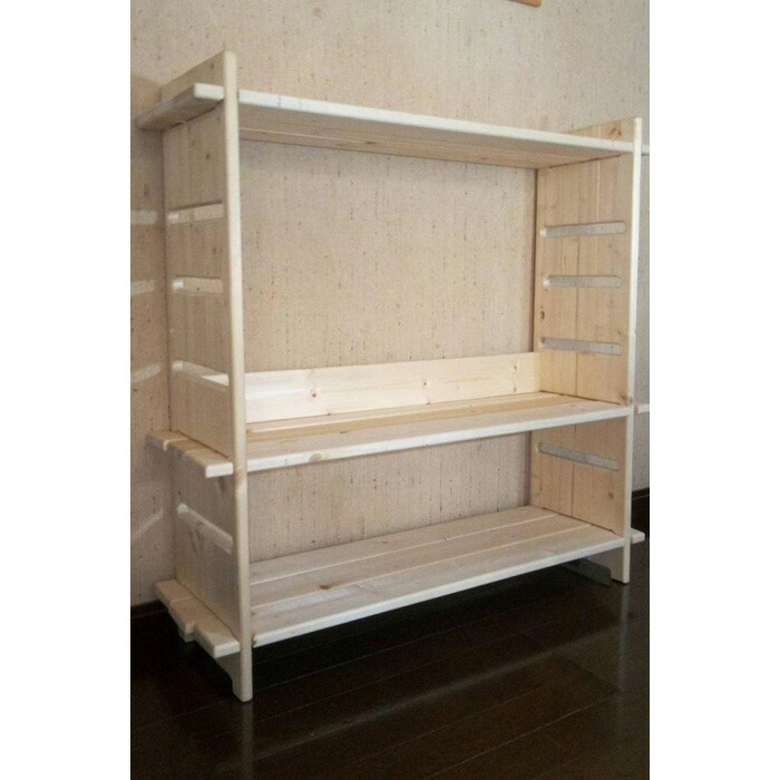 【ふるさと納税】家具 木製 シェルフ Aタイプ 焼き板加工なし ( 高さ約91cm × 幅約91cm × 奥行約27cm ) | インテリア ファニチャー 人気 おすすめ 送料無料