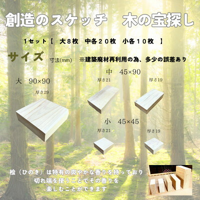 【ふるさと納税】創造のスケッチ 木の宝探し 1セット　日本産【1621325】