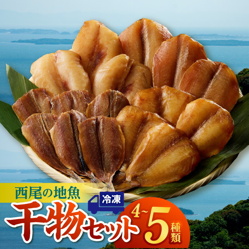 【ふるさと納税】西尾の地魚 干物セット 《4～5種セット》K015-13 国産 愛知県産 詰め合わせ 魚 海鮮 海の幸 おかず 送料無料｜愛知県西尾市