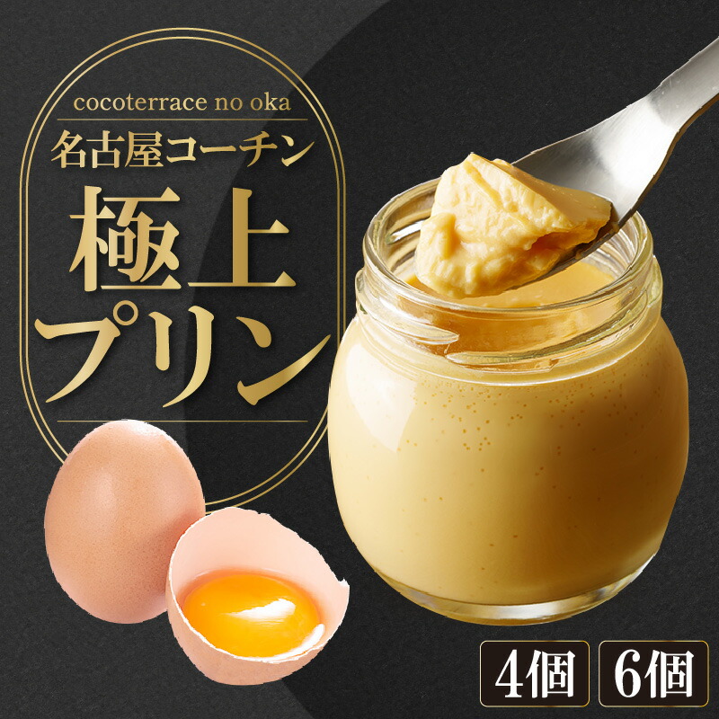 【ふるさと納税】ココテラスの名古屋コーチン【極上】プリン【選べる個数 4個・6個】【熨斗・包装可】デザート スイーツ 名古屋コーチン おやつ 洋菓子 ギフト 手土産 プレゼント たまご 常滑牛乳 和三盆糖 お取り寄せ 愛知県 常滑市 送料無料 8,880円