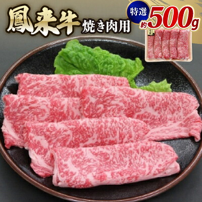 【ふるさと納税】特選鳳来牛(焼き肉用) ふるさと納税限定品　約500g【配送不可地域：離島・北海道・沖縄県・東北・中国・四国・九州】【1209527】｜愛知県新城市