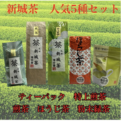 【ふるさと納税】新城茶5選【1465398】