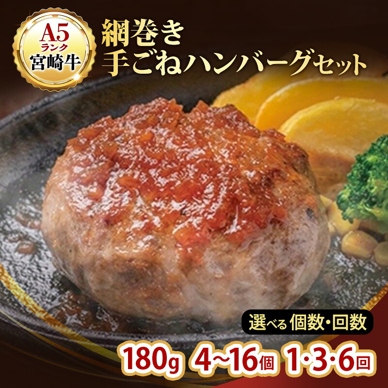 【ふるさと納税】ハンバーグ A5ランク 宮崎牛 選べる セット マ・メゾン 国産 冷凍ハンバーグ 工場直売 惣菜 食品｜愛知県日進市