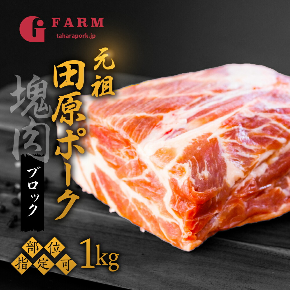 【ふるさと納税】《部位選べる》国産 豚肉 ブロック 1kg ロース バラ 肩ロース 田原ポーク 発送時期が選べる 塊肉 チャーシュー 贈り物 ギフト お取り寄せ お取り寄せグルメ 食品 送料無料 産地直送 冷凍 Gファーム