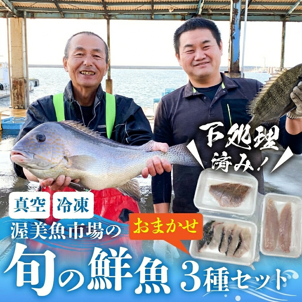 【ふるさと納税】旬の鮮魚 おまかせ3種セット 加熱用 下処理済み 捌き済み 簡単 鮮魚 魚介類 魚 魚セット 愛知県 田原市 海鮮 魚介類 魚 3枚おろし 開き おすすめ 料理 調理 簡単調理 手軽 7,000円