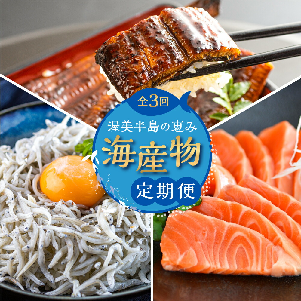 【ふるさと納税】渥美半島の恵み 海産物 定期便 3回 ( うなぎ / しらす / サーモン) 海鮮 3ヶ月 魚 鰻 蒲焼 刺身 魚介 丼 お楽しみ 海の幸 渥美プレミアムラスサーモン 人気 愛知県 田原市 どうまい