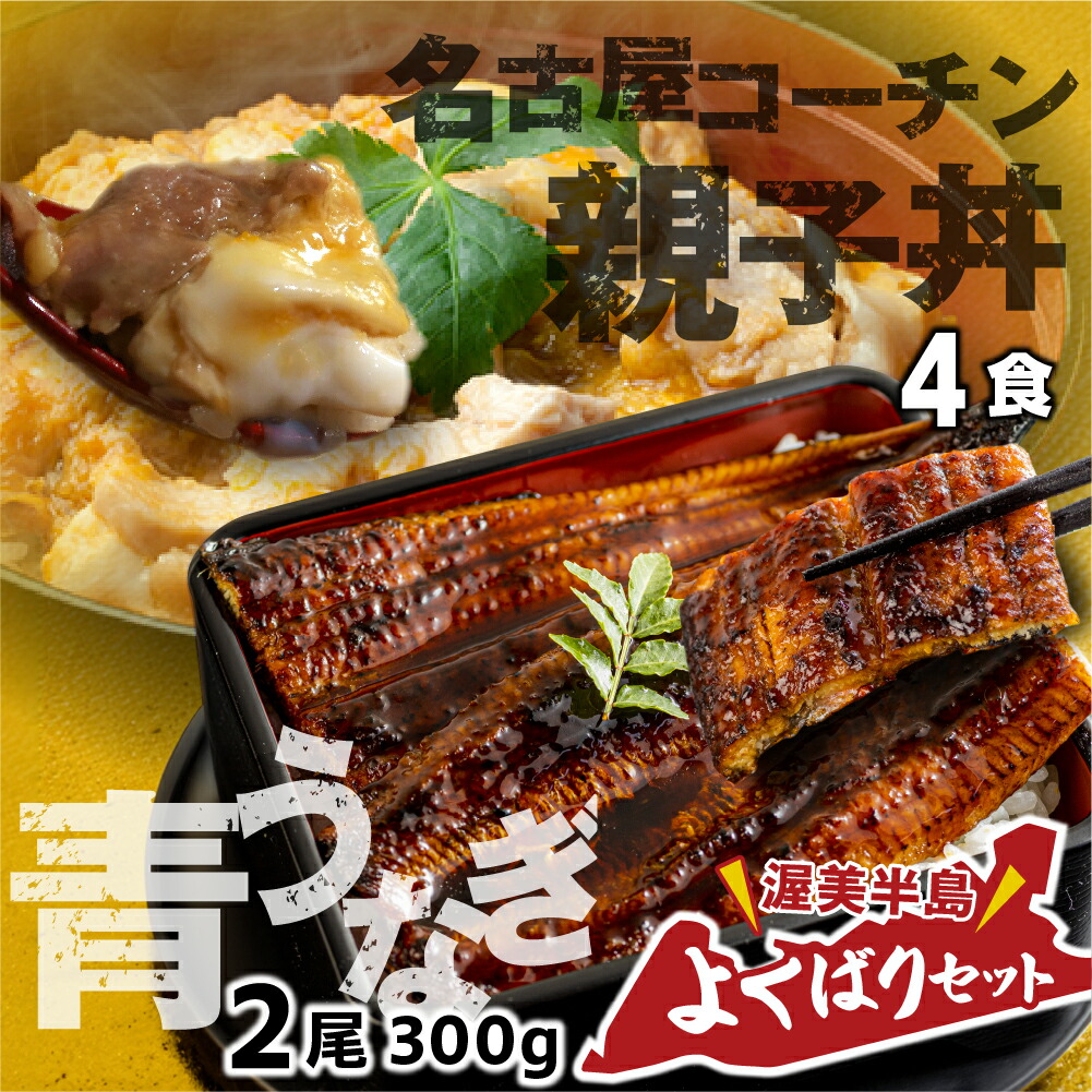 【ふるさと納税】青うなぎ＆親子丼 渥美半島よくばりセット 蒲焼き 鰻 ウナギ うなぎ蒲焼 惣菜 幻 簡単調理 おいしい 高評価 ふるさと納税 魚 さかな 魚介 ランキング 名古屋コーチン 鶏肉 おすすめ 送料無料