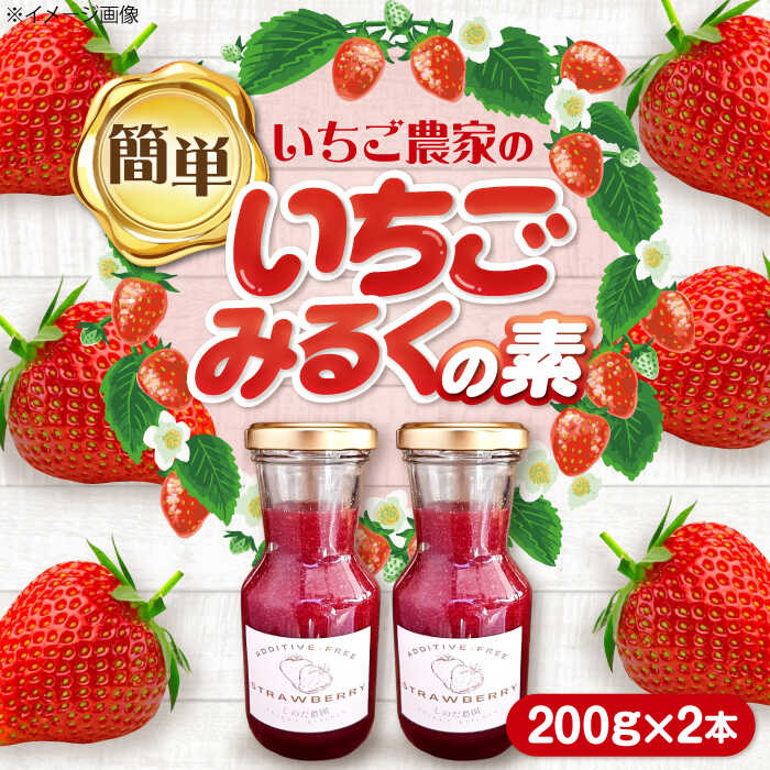 【ふるさと納税】いちご農家の手作り いちごみるく の素 苺 美味しい 苺牛乳 愛西市 / しのだ農園[AECE002]