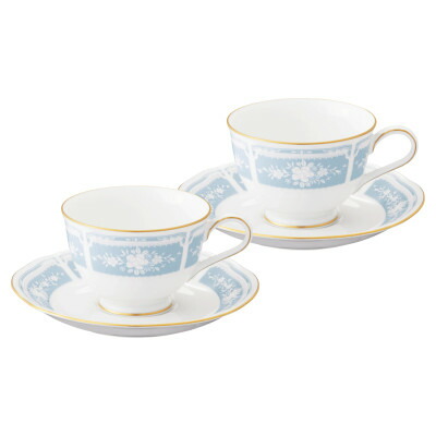 【ふるさと納税】ノリタケ【レースウッドゴールド】カップ&ソーサーペア【1637795】 14,000円