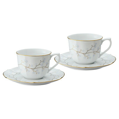 【ふるさと納税】ノリタケ【ホワイトベル】コーヒーカップ&ソーサーペア【1637851】 14,400円